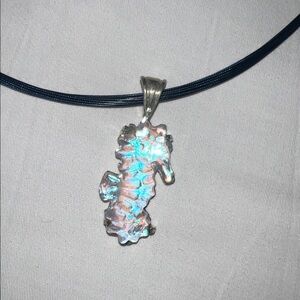 Sterling Silver Seahorse Pendant